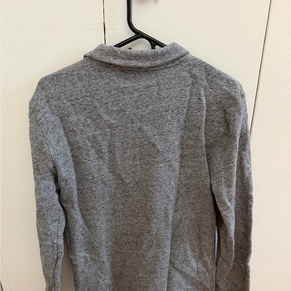 Banana Republic gray men's quarter-zip